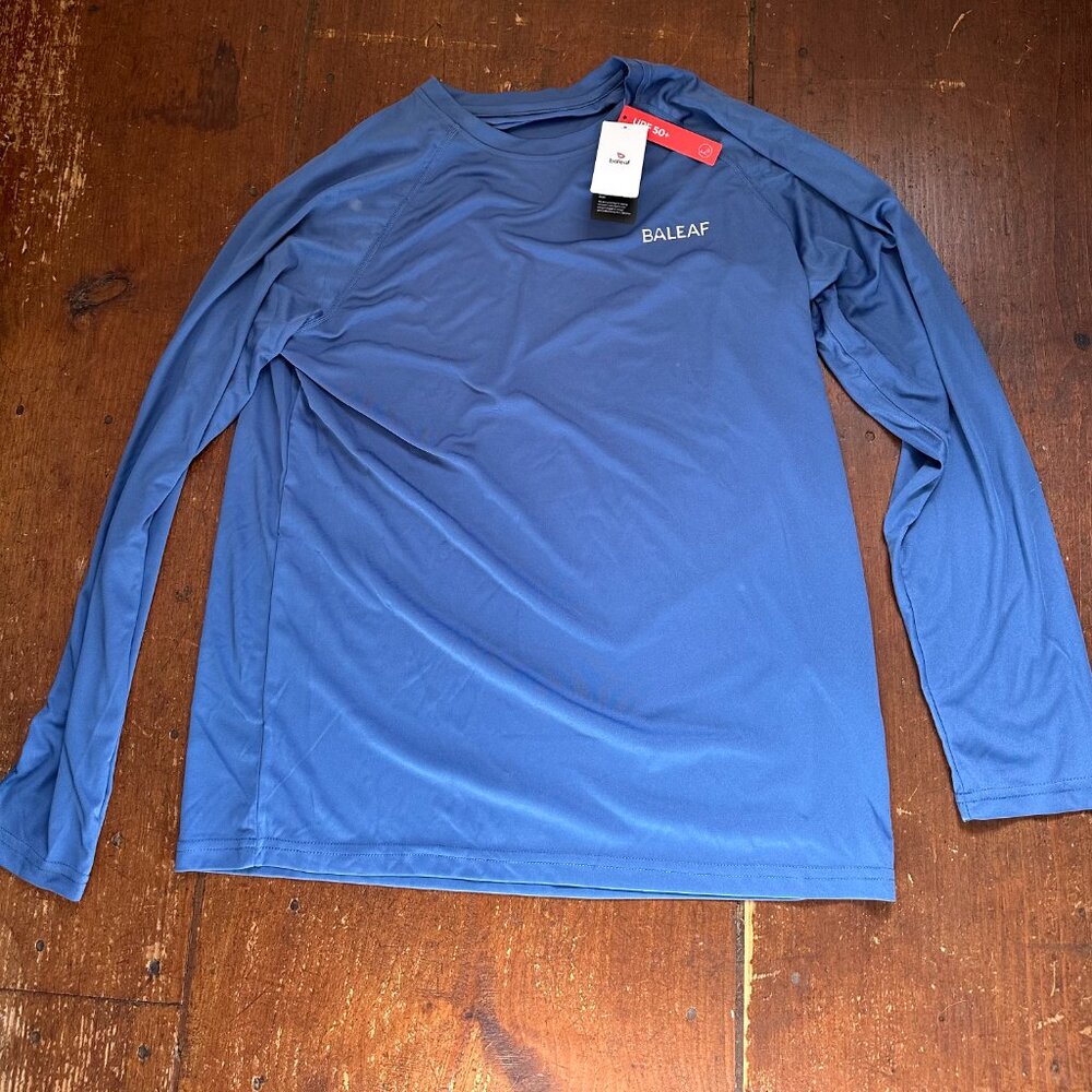 Baleaf blue quick dry running shirt